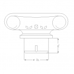 Tappo Vetro Colonna - disegno tecnico